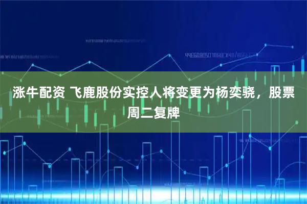涨牛配资 飞鹿股份实控人将变更为杨奕骁，股票周二复牌